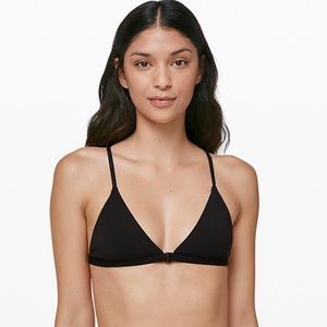 NWT Lululemon Simply There Triangle Bra L Green